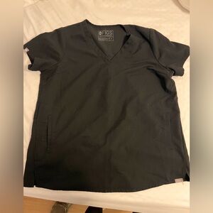 FIGS Black V-Neck maternity  Scrub Top